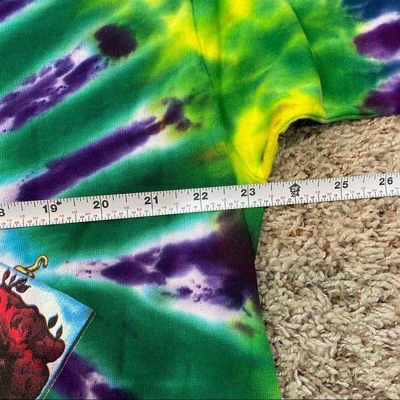 Vintage Grateful Dead Tie-Dye Skeleton Jack in the Box T-Shirt XXL - Picture 9 of 14
